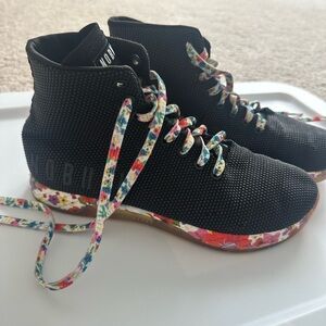 NOBULL Black Floral Athletic Shoes